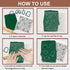 CHGCRAFT Polymer Clay Texture Sheets Rose Background Silicone Texture Stamp Sheets for Polymer Clay Texture Mat for Making Earrings Jewerly, Polym...