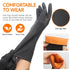 Thick Rubber Cleaning Gloves - 3 Pairs Black Rubber Gloves for Dishwashing Extra Large, Non-Slip Kitchen Gloves for Washing Dishes, Reusable Clean...