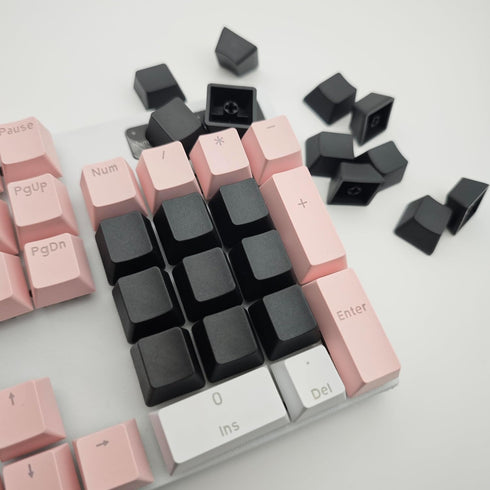 OEM Profile Blank Black Keycaps PBT Material 1U R4 Keycap for MX switches Mechanical Keyboard (Black, 20pcs)...