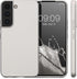 kwmobile Case Compatible with Samsung Galaxy S22 Case - Soft Slim Metallic TPU Silicone Cover - Metallic Silver...