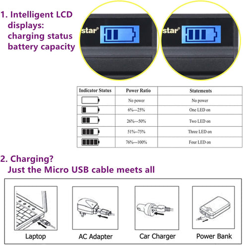 Kastar Battery (X2) & LCD USB Charger for NP-40 and Exilim Z400 FC100 FC150 FC160S P505 P600 P700 Z100 Z1000 Z1050 Z1080 Z1200 Z200 Z30 Z300 Z40 Z...