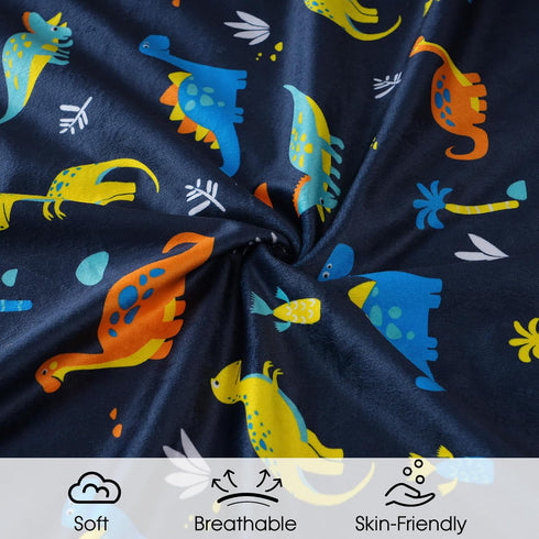 david's kids Minky Baby Blanket for Boys, Soft Lightweight Micro Fleece Blanket with Double Layer, Dotted Backing, Breathable Receiving Blanket fo...