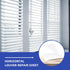 20 Pcs Blind Repair Tabs, Horizontal Blinds Replacement Slats, Mini Blind Slat Repair Kit White Blind Fixers for Horizontal Blinds (1" W x 3" L)...