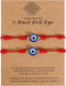 2 Pieces Evil Eye Bracelets, Handmade Mal De Ojo Bracelet, Adjustable Red String Eye Bracelets Jewelry Gift For Women Men...