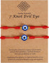 2 Pieces Evil Eye Bracelets, Handmade Mal De Ojo Bracelet, Adjustable Red String Eye Bracelets Jewelry Gift For Women Men...
