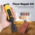 Wood Floor Furniture Scratch Repair Kit of 11 Colors Wax, Leepesx Laminate Repairing Kit with Melting Tool for Cracked Stone Crack Chip Ceramic Fl...