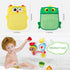 2 Pack Mesh Bathtub Toy Holder, Cute Bathtub Toy Organizer and Bath/Shower Caddy Solution for Kids & Bath Toys for Toddlers 1-3, Owl & Frog Extra ...