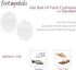 Foot Petals Ball of Foot Cushions, Long Lasting Pain Relief, Women's High Heel Insert 1 Pair, Gel-w/Toe Post, Medium...
