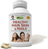 ANDREW LESSMAN Healthy Hair, Skin & Nails 60 Capsules – 5000 mcg High Bioactivity Biotin, B-Complex - Promotes Beautiful Hair, Skin, Strong Nails ...