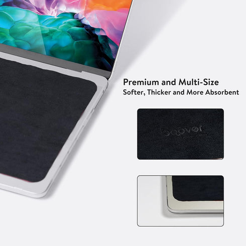 2 Pack Reversible Microfiber Laptop Keyboard Cover Cloth,Screen Keyboard Imprint Protection,Microfiber Liner Cleaning Cloth for MacBook......