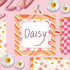 VIVIQUEN 24 Sheets Little Orange Daisy Double-Sided Scrapbook Paper 30x30cm Flower Craft Paper Folded Flat for DIY Decorative Background Card Maki...