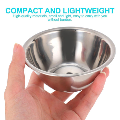 2pcs Stainless Steel Medical Bowl Surgical Bowls Thickened Iodine Cups with Seamless Construction Basin for Sponges Dressings Sterile Fluid...
