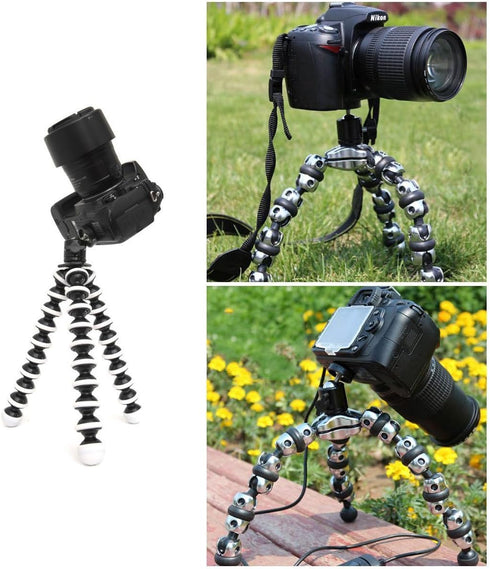 SLOW DOLPHIN Hot Shoe Mount Adapter 360 Degree Swivel Mini Ball Head 1/4 Tripod Screw Head for Cameras, Camcorders, Smart Phone, Gopro, LED Video ...
