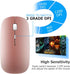 ShuGuoTu Wireless Mouse, 2.4G Slim Mute Silent Click Noiseless Optical Mouse with USB Receiver and Type C Adapter Compatible with Notebook, PC, La...