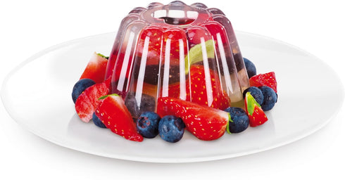 Tescoma 630590.00 Pudding Molds, Custard Mould, Set of 4 Cups with Lid...