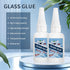 2Pack 50g Glass Glue, Super Instant Clear Glue, Weatherproof Adhesive Glue for Glass Repair, Mirrors, Jewelry, DIY, Dishwasher Safe, Dries Clear &...