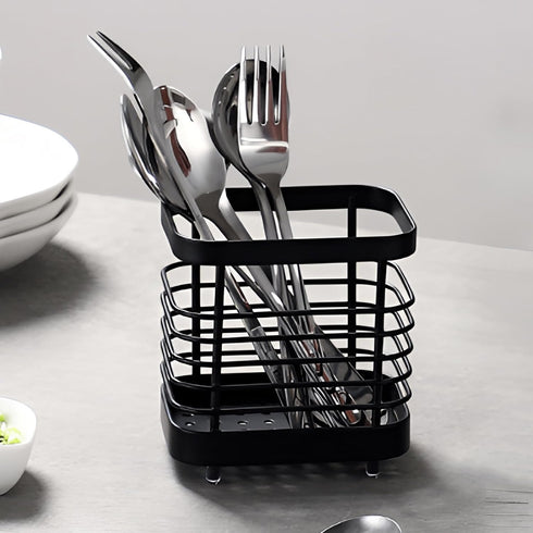 Stainless Steel Sink Utensil Holder Countertop,Kitchen Countertop Organizer Rack,Multi-Functional Storage Rack for Kitchen Storage Forks, Knives, ...