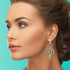 UNY Dangle Earring Designer Brand Inspired Jewelry Multi Hoops Twisted Cable Wire 2 Tone Christmas Gift...