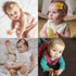 JIAHANG Baby Girls Hair Bow Headbands Nylon Flower Hairband Floral Hair Accessories 10PCS for Newborn Infant Toddlers...