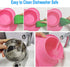 AsFrost Dog Food Bowls Stainless Steel Pet Bowls & Dog Water Bowls & Cat Bowls for Food and Water No-Spill Non-Skid Silicone Mat, Feeding Bowls wi...