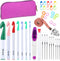 7 Sizes Crochet Hooks Set (7mm-20mm) with 9 Pcs Large-Eye Blunt Needles, Huge Plastic Crochet Hook Crochet, Adjustable Knitting Loop, Extra Large ...