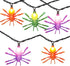 Spider String Lights for Halloween, 8.5 Ft Spider String Lights with 10 LEDs Colorful Spider Lights Perfect for Parties, Yard Door, Bars, Black Wi...
