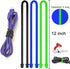 6Pcs 12-Inch Silicone Cable Tie, Steel-Core Twist Ties, Reusable Rubber Straps for Organizing, Dia 5mm...