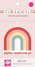 Alpha Omicron Pi - Rainbow Air Freshener - 2/Pack - Flowers & Sunshine Scent...