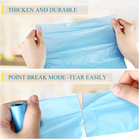 240 Counts Mini Trash Bags 0.5 Gallon Tiny Mini Garbage Bags Small Pet Bags Strong Trash Bags Trash Can Liners for Car Kitchen Office Desktop Mini...