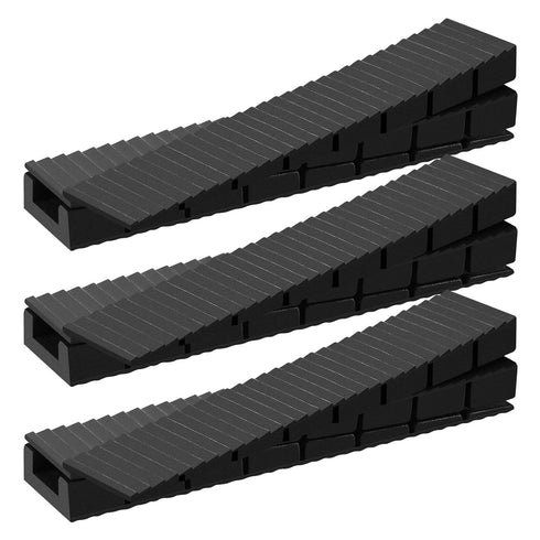 Composite Shims for Indoor/Outdoor Use, 40 Pack Heavy Duty Never Rot Plastic Wedge Shims for Leveling, DIY Furniture Levelers for Home Improvement...