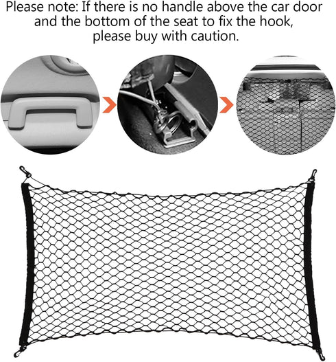 Dog Car Net Barrier for SUV - Pet Car Divider Back Seat Barrier Net, Easy to Install and Remove,Adjustable Car Dog Divider for Trucks, SUV, Vans, ...