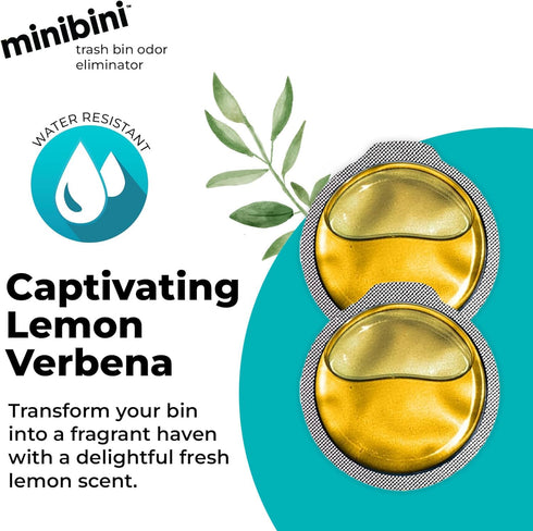 Flint MiniBini Odor Eliminating Device, 30 Day Kitchen, Bathroom, and Garbage Can Deodorizer with Fresh Lemon Scent...