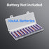 PNGKNYOCN AA Battery Storage Case?Portable Transparent Plastic Battery Case Holds 10 AA batteries for Travelling/Home/Office/Garage?2-pack?...