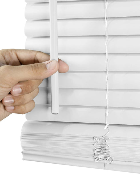 CHICOLOGY Blinds for Windows, Mini Blinds, Window Blinds, Door Blinds, Blinds & Shades, Camper Blinds, Horizontal Window Blinds, White (Commercial...