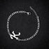 4 Pack Stainless Steel Initial Jewelry Sets for Women Silver Rings Bracelet Earrings Pendant Necklace Uppercase Choker Chain Ear Studs Jewelry Gif...