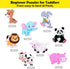 Animal Jigsaw Puzzles for Toddlers, Kids 2, 3, 4 Years Old Boys Girls, 8 Pack Educational Learning Puzzles Including Panda, Tiger, Lion, Dog, Shee...