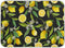 ALAZA Yellow Lemon on Black Dish Drying Mat for Kitchen Ccounter Absorbent Microfiber Small Drying Pad Dish mats for Kitchen Countertops 16 x 18 I...