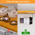 Upgraded Tumbler Lid Organizer, Hook for Yeti Tumbler/Stanley Tumbler/Owala Tumbler Lid, Self-Adhesive or Drilling Tumbler Lid Hook for Kitchen Or...