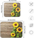 Summer Sunflower Dish Drying Mat Small for Kitchen Counter Decor 16x18 Inch Super Absorbent Tableware Dry Pad Baby Bottle Drainer Rack Mat for Cou...