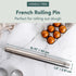 Ultra Cuisine French Rolling Pin for Baking – Use with Pizza, Cookie, and Pastry Dough, Fondant and Pie Crust – Tapered Design Bread Roller Pin, S...
