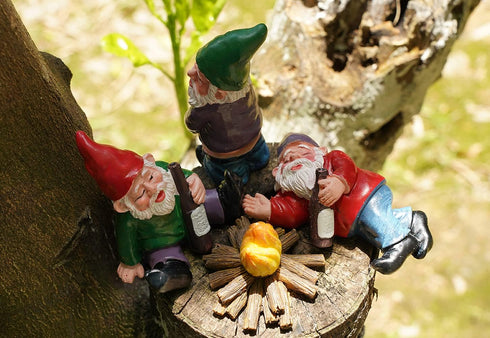Danmu Polyresin Gnomes Garden Decorations, Garden Gnomes, Garden Gnomes Outdoor Clearance, Miniature Figurines, Fairy Garden Accessories, Fairy Ga...