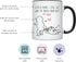YouNique Designs 8 Year Anniversary Mug, 11 Ounces, Funny 8th Coffee Mug for Her and Him, Eighth Wedding Cup, (Black Handle), 1 Count (Pack of 1)...