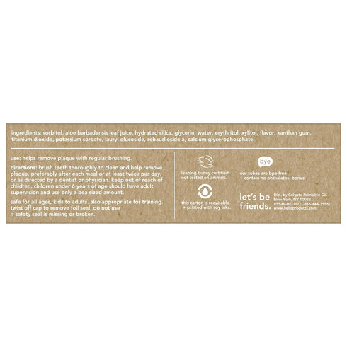 hello Fresh Watermelon Fluoride Free Kids Toothpaste, 4.2 Oz Tube...