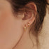 micuco 3 Pairs Small Hoop Earrings Set for Women, 14K Gold Plated Huggie Hoop Earrings for Men, Tiny Cartilage Hypoallergenic Earring Set...