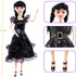 11.5 inch Dolls with Gift Box, Black Doll with Thing Hand, Black Dress, Black High Heels, Black Hair, Gift for Girls & Fans...