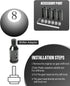 YAKEFLY Universal Gear Shift Connector, Aluminum Automatic Shifter Adapter, Non-Threaded Manual Gear M12x1.25 (Black)...