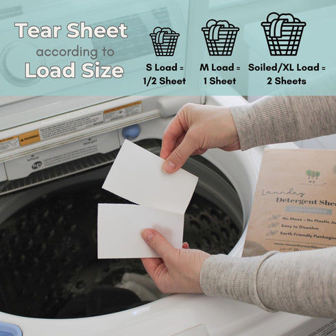 Laundry Detergent Sheets - Up to 60 Loads, Ultra-Convenient Concentrated Liquidless Sheets, Hypoallergenic, Plastic-Free & Eco-Friendly Packaging,...