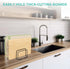 Cutting Board Holder Stand, Countertop Cutting Board Storage Rack, 6 x 6 x 3.9 in. Cutting Board Organizer for Baking Cookie Pan Small Racks Stora...