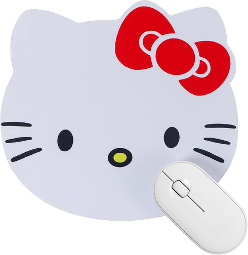 Hello Kitty Cute Mouse Pad for Computer Laptop Accessories for Women, Kawaii Office Desk Decor Stuff (White)...