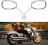 Motorcycle Mirrors Universal 8mm 10mm Chrome Rear View Side Mirror Handle Bar Bar End Motorcycle Mirrors Fit For Most Motorbikes...